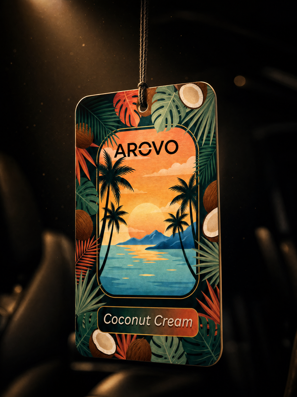 AROVO Coconut Cream Premium Auto-Duftbaum