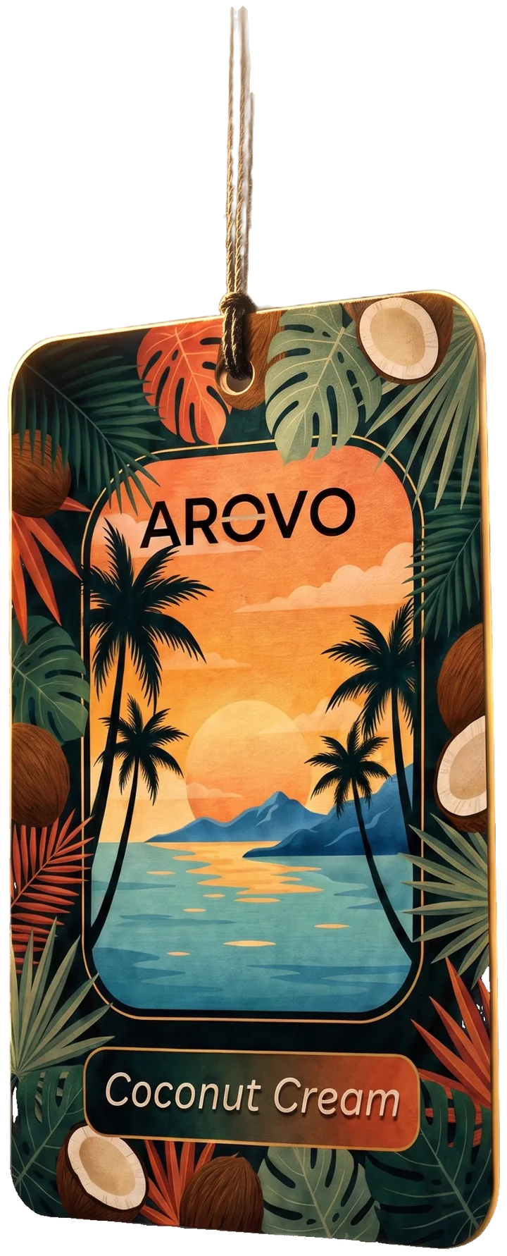 AROVO Coconut Cream Premium Auto-Duftbaum